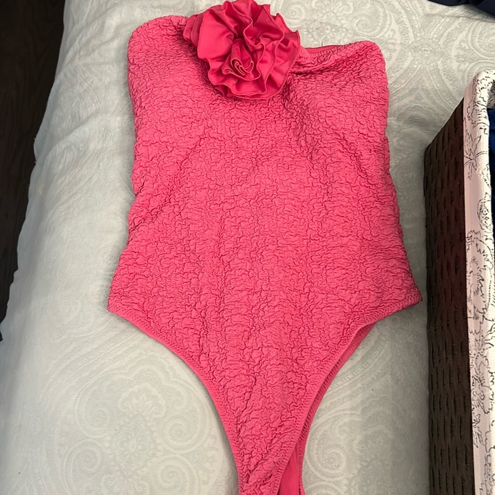 Mango Floral Appliqué Swimsuit